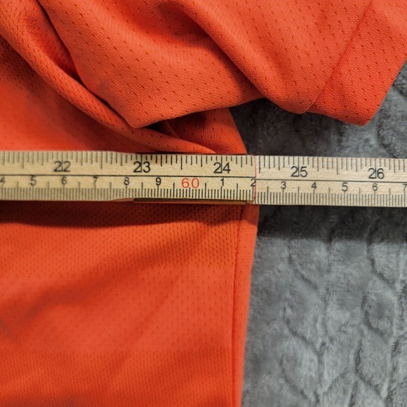 Nike Golf Mens Size XL Zonal Cooling Stripe Golf Polo Shirt AH8467 Peach Coral‎ - Picture 5 of 11